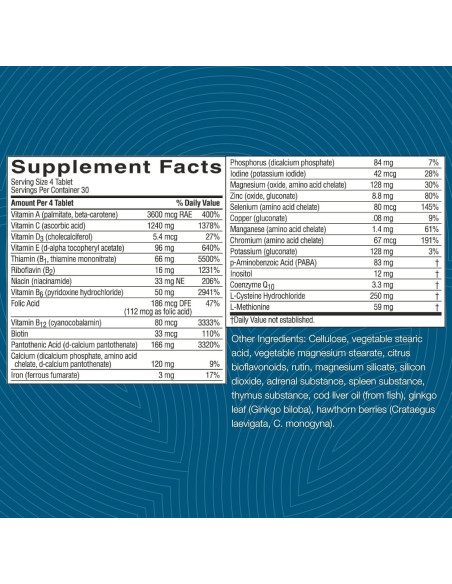 Mega-Chel Nature's Sunshine 120 Tabletas Suplemento Mineral