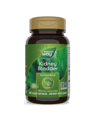 Suplemento Herbal Nature's Way Riñón y Vejiga 100 Cápsulas 900 mg