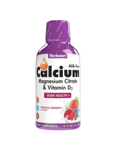 Citrato de Calcio Líquido Bluebonnet 473 ml, Magnesio y D3