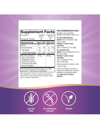 Jarabe Inmunológico Sambucus Nature's Way 236.6 mL Antioxidante