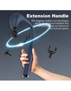 Masajeador de Tejido Profundo JiAn Health JA-G4 Azul 4 Cabezas 2