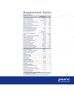 Multivitaminas Minerales Pure Encapsulations 180 Cápsulas 2