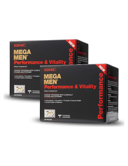 GNC Mega Men Performance Vitality - 30 Paquetes Multivitaminas GNC Mega Men Performance Vitality - 30 Paquetes Multivitaminas