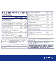 Multivitamínico Junior Pure Encapsulations - Sin Hierro - 120 Cápsulas 2