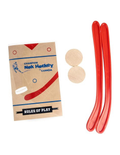 Juego de Carrom Champion Nok Hockey - 2 Palos y 2 Pucks