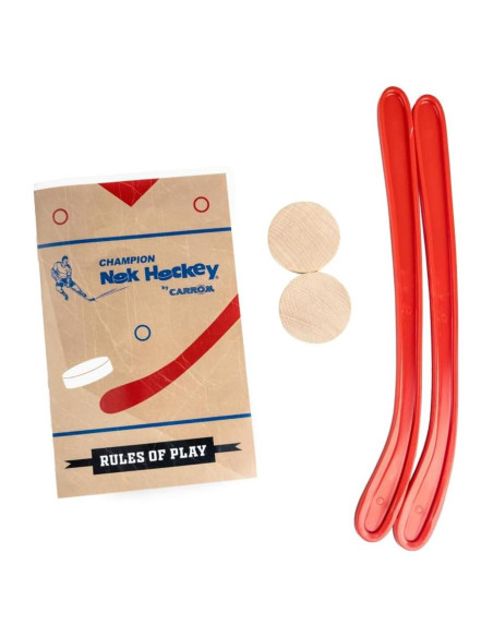Juego de Carrom Champion Nok Hockey - 2 Palos y 2 Pucks