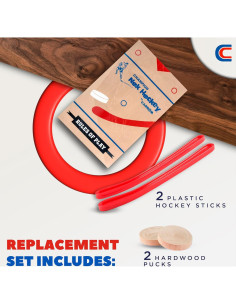 Juego de Carrom Champion Nok Hockey - 2 Palos y 2 Pucks 2