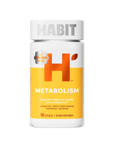 Suplemento Metabolismo Habit 60 Cápsulas Veganas B12 Selenio Cromo