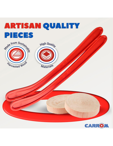 Juego de Carrom Champion Nok Hockey - 2 Palos y 2 Pucks