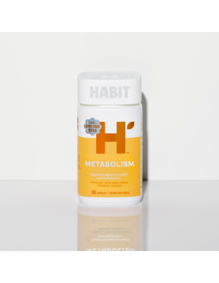 Suplemento Metabolismo Habit 60 Cápsulas Veganas B12 Selenio Cromo