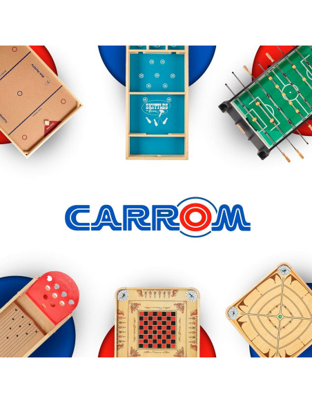 Juego de Carrom Champion Nok Hockey - 2 Palos y 2 Pucks