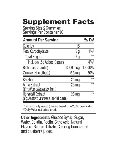 Gomitas OLLY Heavenly Hair 60 unidades - Queratina y Biotina