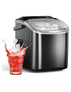 Máquina de Hielo Electactic 12 kg/día Autolimpiante Negra