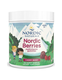 Bayas Nórdicas Gummy Nordic Naturals 120 gomitas Cereza 2+