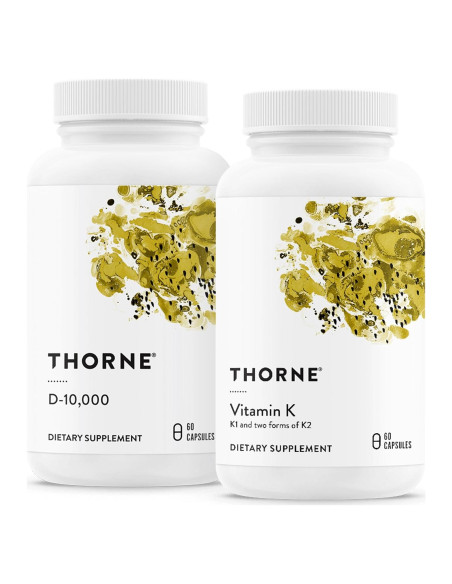 Dúo de Salud Ósea Thorne - Vitamina D3 y K - 30 Porciones