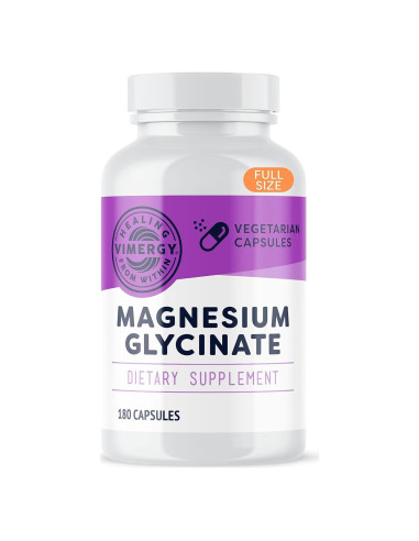 Vimergy Magnesio Glicinato 180 Cápsulas - Apoyo Estrés y Corazón