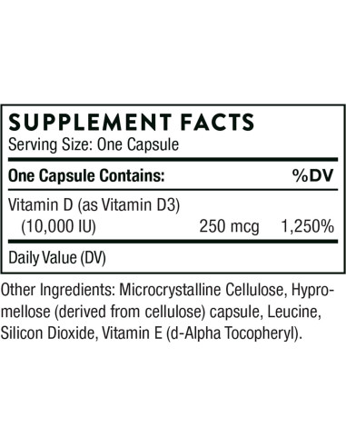 Dúo de Salud Ósea Thorne - Vitamina D3 y K - 30 Porciones