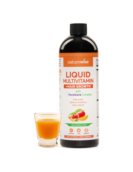 Multivitamina Líquida NatureWise 444 ml Crecimiento Cabello