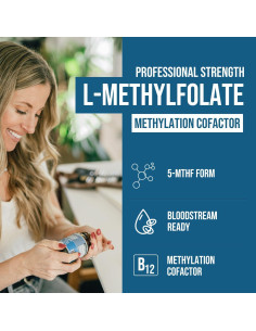 L-Metilfolato 15mg + Metil B12 - 60 Cápsulas - Triquetra Health 2