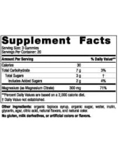 Gomitas de Magnesio Nordic Naturals 300 mg - Sabor Arándano Lavanda - 60 Unidades 2