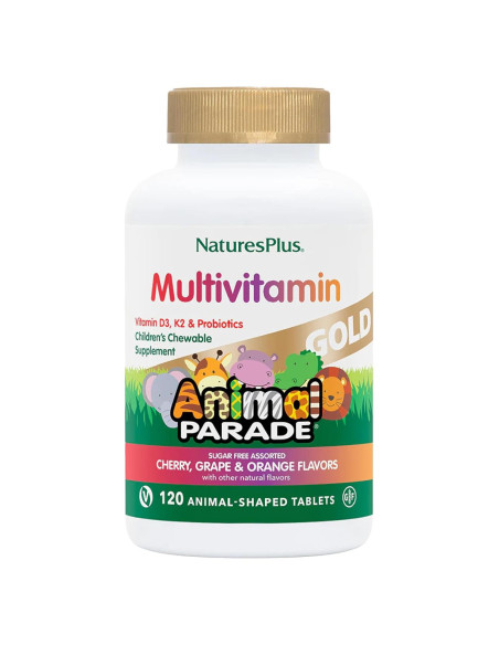 Multivitamina Infantil Natures Plus Animal Parade Gold 120 Tabletas Masticables Multivitamina Infantil Natures Plus Animal Parade Gold 120 Tabletas Masticables