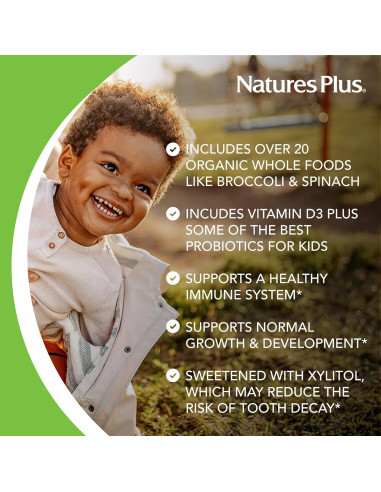 Multivitamina Infantil Natures Plus Animal Parade Gold 120 Tabletas Masticables