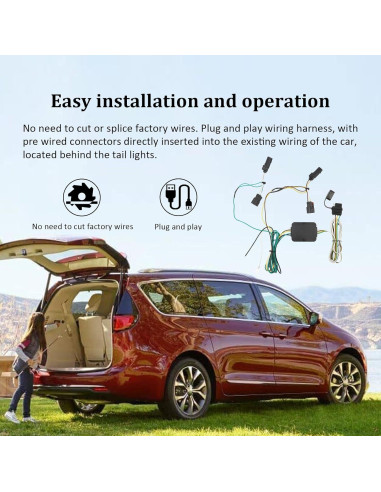 Arnés de Cableado Remolque 4 Pines Tivora para Chrysler Pacifica