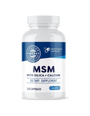 Vimergy MSM con Síllice y Calcio - 120 Cápsulas Veganas