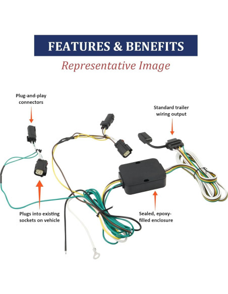Arnés de Cableado Remolque 4 Pines Tivora para Chrysler Pacifica