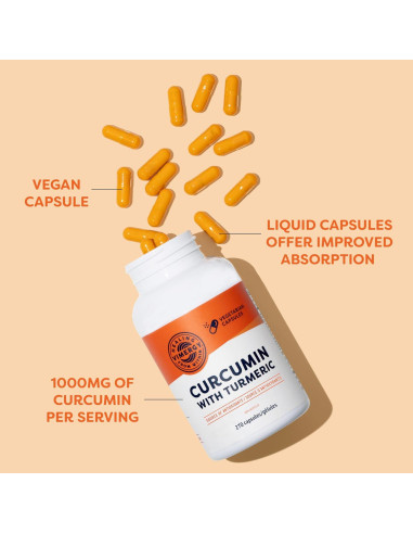Cápsulas de Curcumina Vimergy 270 ct - Salud Ósea y Cerebral