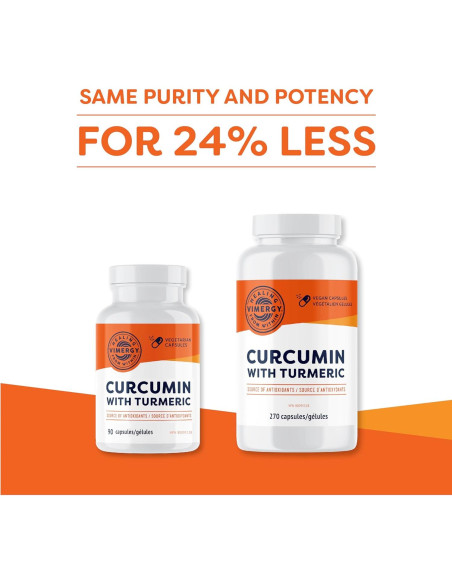 Cápsulas de Curcumina Vimergy 270 ct - Salud Ósea y Cerebral