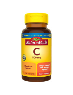 Nature Made Vitamina C 500 mg - Suplemento Inmunológico 100 Tabletas