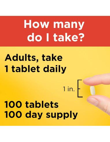 Nature Made Vitamina C 500 mg - Suplemento Inmunológico 100 Tabletas