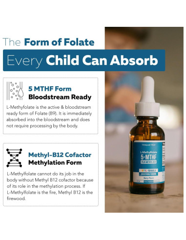Methylfolato Orgánico para Niños Triquetra Health 30 ml