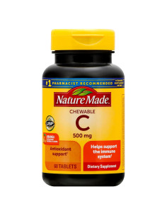Tabletas Masticables de Vitamina C Nature Made 500 mg - 60 Unidades