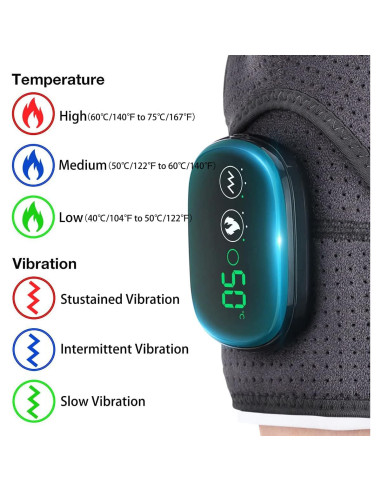 Envoltura Calentada para Hombros BINGONE Inalámbrica 3 Niveles