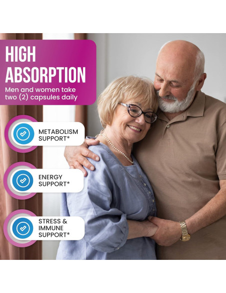 Complejo de Vitamina B B-100 Built by Nature 60 Cápsulas Veganas