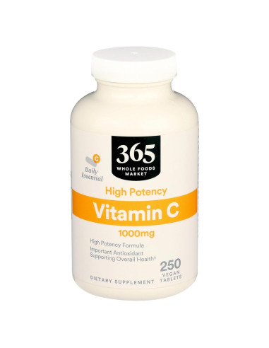 Vitamina C 1000mg Whole Foods Market - 250 Cápsulas Veganas