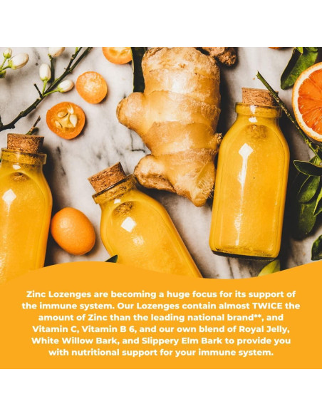 Pastillas de Zinc con Vitamina C Wonder Laboratories 100 Unidades