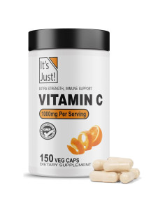 Suplemento de Vitamina C 1000mg 138 Foods - 150 Cápsulas Veganas