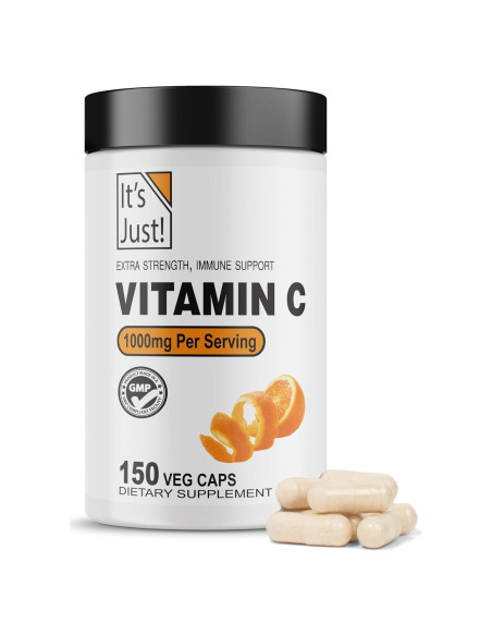 Suplemento de Vitamina C 1000mg 138 Foods - 150 Cápsulas Veganas