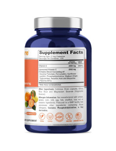 Suplemento Vitamina C Liposomal NusaPure 2032mg 200 Cápsulas Veganas 2