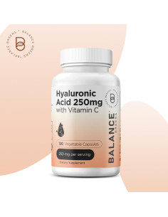 Suplemento de Ácido Hialurónico Puro 250mg + Vitamina C 50mg - 120 Cápsulas Veganas 2