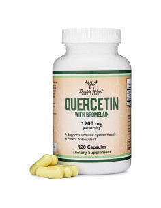 Quercetina con Bromelina 120 Cápsulas Double Wood 1200mg