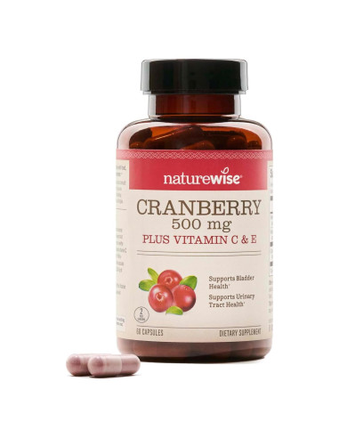 NatureWise Pastillas de Arándano 60 Cápsulas - Salud Urinaria