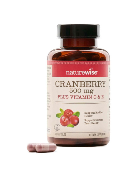 NatureWise Pastillas de Arándano 60 Cápsulas - Salud Urinaria