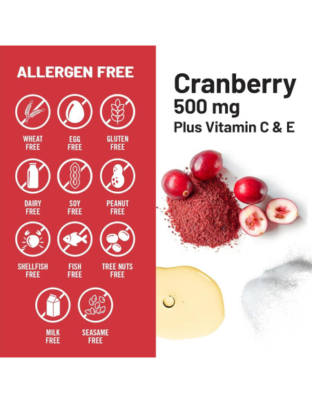 NatureWise Pastillas de Arándano 60 Cápsulas - Salud Urinaria