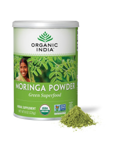 Polvo de Moringa Organic India 226.8 g - Superalimento Vegano