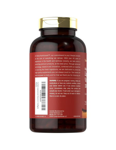 Vitamina C Liposomal Tahoe Nutritionals 3300mg 250 Gelatinas