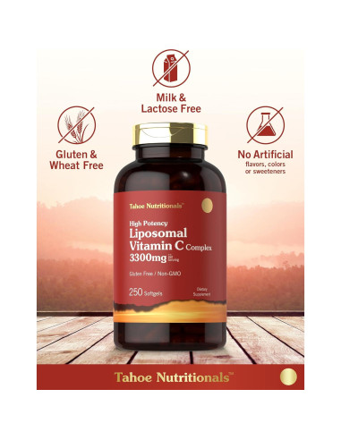 Vitamina C Liposomal Tahoe Nutritionals 3300mg 250 Gelatinas